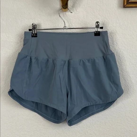 THE GYM PEOPLE High Waisted Running Shorts Quick Dry Mesh Liner Zipper Pockets - Picture 2 of 9